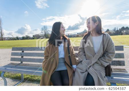 Woman walking in Canada Woman walking in Canada 62504387