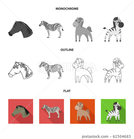 Vector illustration of trot and running symbol. Collection of trot and clipart stock vector illustration. Vector illustration of trot and running symbol. Collection of trot and clipart stock vector illustration. 62504683