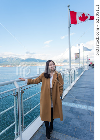 Woman walking in Canada 62505111