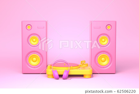 Record player, headphones and speakers 62506220