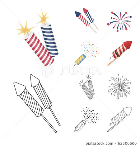 Isolated object of festival and summer icon. Collection of festival and holiday vector icon for stock. 62506600