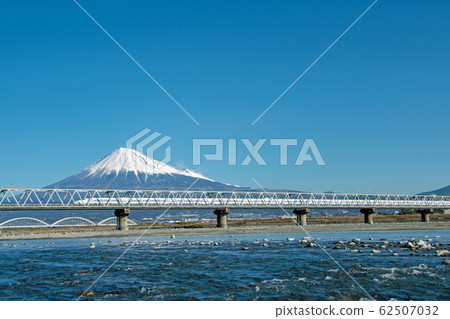 Fuji and the bullet train Fuji and the bullet train 62507032