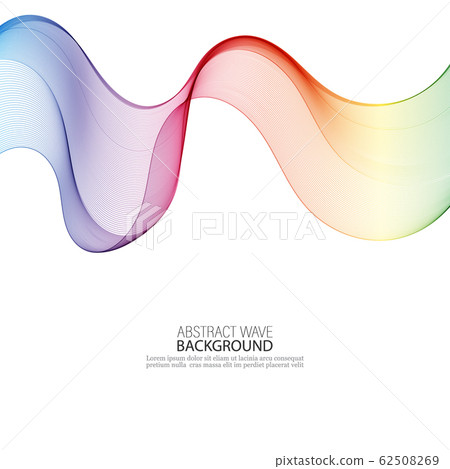 Abstract colorful background with wave,... - Stock Illustration ...