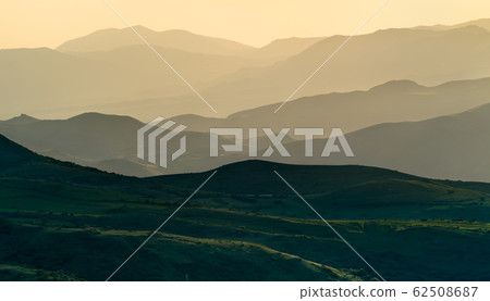 Caucasus Landscape at Vorotan Pass in Armenia Caucasus Landscape at Vorotan Pass in Armenia 62508687