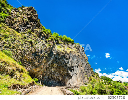 Basalt column formations in the Garni Gorge, Armenia 62508728