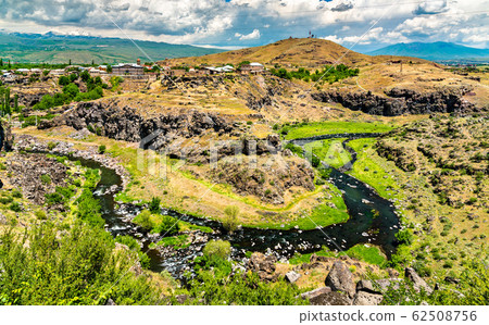 Kasagh river canyon at Oshakan in Armenia 62508756