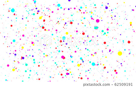 Falling color dots. Fun background. Vector. 62509191