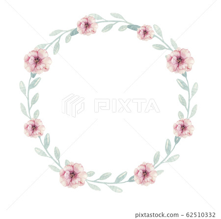 Hand drawn watercolor frames with botanical branches and leaves. Greenery. Floral Design elements. Perfect for wedding invitations, cards, prints, posters, packing Hand drawn watercolor frames with botanical branches and leaves. Greenery. Floral Design elements. Perfect for wedding invitations, cards, prints, posters, packing 62510332