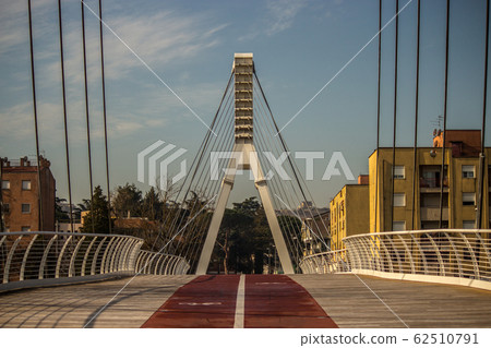 new cycle-pedestrian educational bridge  62510791