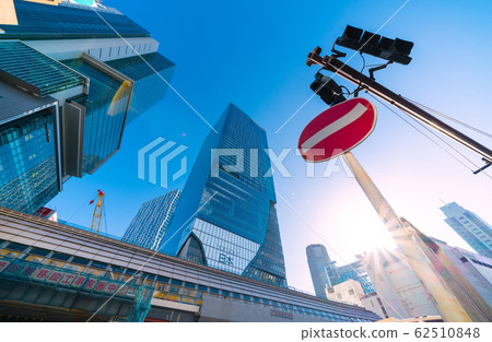 Tokyo cityscape in Japan New coronavirus ・Prohibition of invasion into Japan ・Working from home for IT companies... = Shibuya station square 62510848