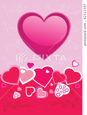 Hearts background Hearts background 62511597