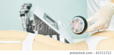 Perfect radio treatment. Woman at spa procedure. Perfect radio treatment. Woman at spa procedure. 62511722