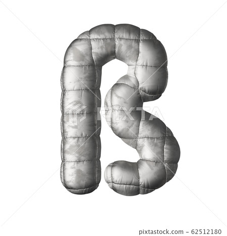 letters dressed in a shiny quilt blanket 62512180