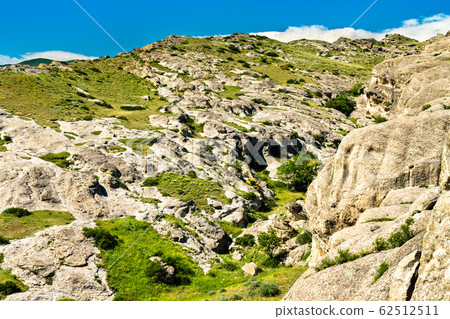 Geology of Uplistsikhe, an ancient rock-hewn town in Georgia 62512511