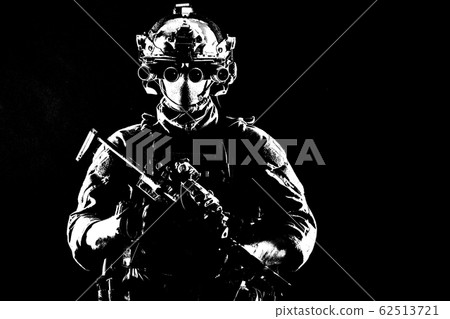 Special operations fighter studio shoot on white Special operations fighter studio shoot on white 62513721