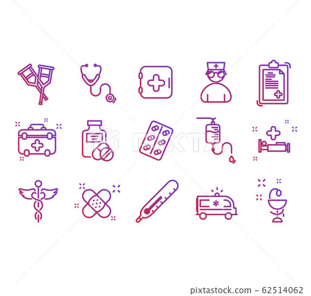Line icons set of hospital Line icons set of hospital 62514062