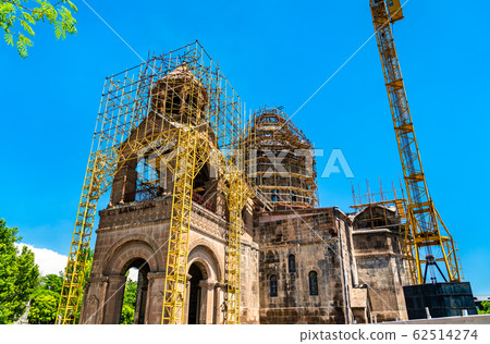 Mother Cathedral of Holy Etchmiadzin under restauration. Armenia Mother Cathedral of Holy Etchmiadzin under restauration. Armenia 62514274
