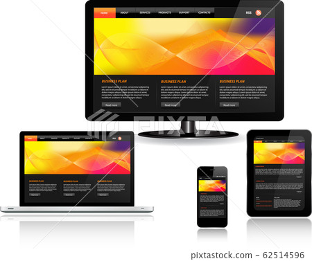 Responsive Web Template Responsive Web Template 62514596