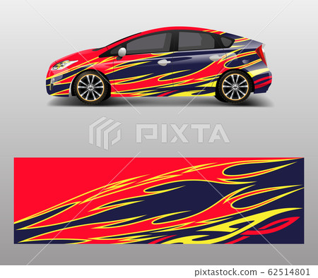 Car wrap decal design vector. Graphic abstract Car wrap decal design vector. Graphic abstract 62514801