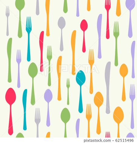 Cutlery icon seamless pattern. Cutlery icon seamless pattern. 62515496