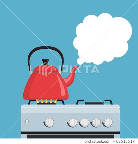 Kitchen kettle on the gas stove Kitchen kettle on the gas stove 62515517