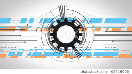 Abstract Technology Background With Arrows... - Stock Illustration ...