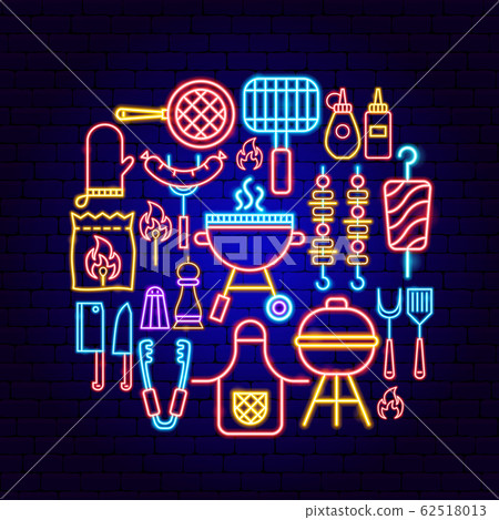 BBQ Party Neon Concept 62518013