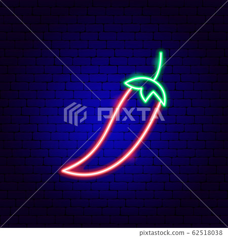 Chili Pepper Neon Sign Chili Pepper Neon Sign 62518038