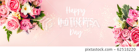 Beautiful and tender bouquet of flowers in the hat Beautiful and tender bouquet of flowers in the hat 62518220
