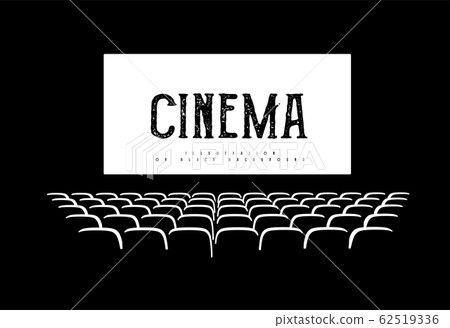 Hall for watching movies. Cinema. Concert hall. Vector 3d illustration 62519336