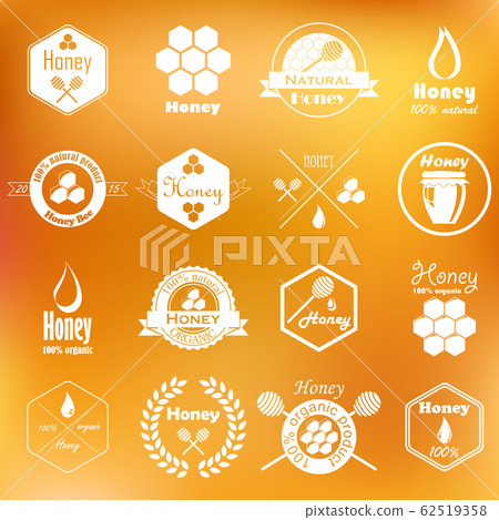 vector collection of honey badges vector collection of honey badges 62519358