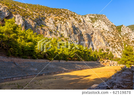 Ancient Greek Stadium at the Foot of the Mountain Ancient Greek Stadium at the Foot of the Mountain 62519878