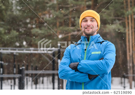 Young athlete at workout area Young athlete at workout area 62519890