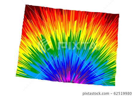 Colorado - map is designed rainbow abstract Colorado - map is designed rainbow abstract 62519980