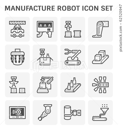 robot production icon 62520947