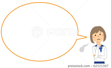 A sighing student @ balloon A sighing student @ balloon 62521307