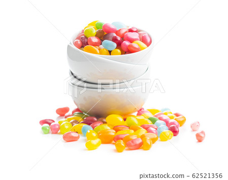 Fruity jellybeans. Tasty colorful jelly beans. 62521356