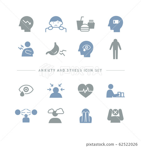 disturbed, uneasiness, stress 62522026