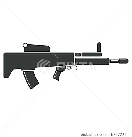 Isolated militay rifle icon 62522261