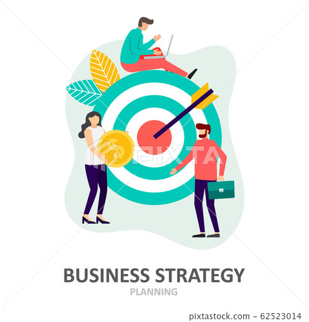 Business strategy. Planning and solution concept. - Stock Illustration ...