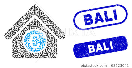 Elliptic Mosaic Euro Financial Center with Grunge Bali Watermarks Elliptic Mosaic Euro Financial Center with Grunge Bali Watermarks 62523041