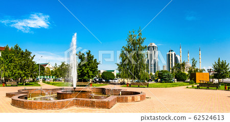 Fountain in the centre of Grozny - Chechnya, Russia Fountain in the centre of Grozny - Chechnya, Russia 62524613