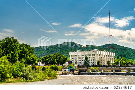 The city hall and the Terek River in Vladikavkaz, Russia The city hall and the Terek River in Vladikavkaz, Russia 62524617