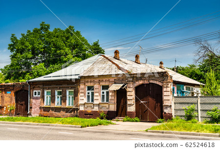 Typical Russian house in Vladikavkaz, Russia 62524618