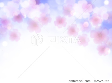 Cherry Blossom And Purple Background Stock Illustration