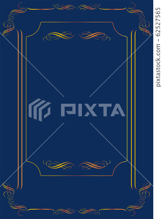 Baroque ornament, decorative border, decorative box, background template (navy / gold) | Vector Data Baroque ornament, decorative border, decorative box, background template (navy / gold) | Vector Data 62527565