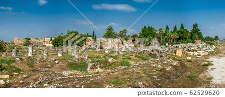 The ruins of the ancient city of Hierapolis in 62529620