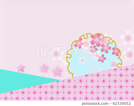 Sakura Sakura Japanese style Japanese pattern Japanese style Japanese background Japanese pattern background Washi paper checkered pattern 62530052