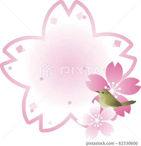 Uguisu櫻花鳥春天花幀複製空間 62530600