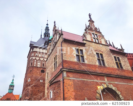 Old city in Gdansk,Poland. Facade of building. 62530923